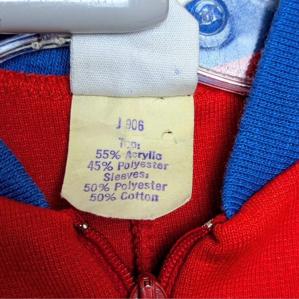 Vintage Carters 70s Sky Patrol Zip Up Jumpsuit Romper Flare Leg 12 Months